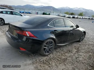 2015 Lexus IS 250 with VIN JTHCF1D26F5027789, listed as a Copart auction lot 54441345 with 0 mi miles and Salvage Title. Bid and sale history available at carsss.com. Image 3.