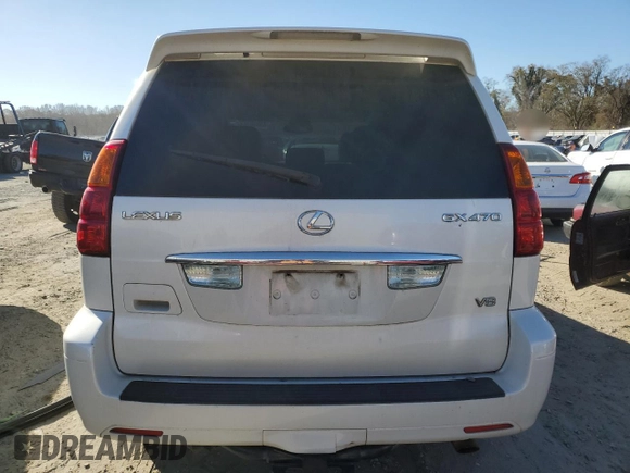 2004 Lexus GX 470 with VIN JTJBT20X440049424, listed as a Copart auction lot 83840784 with 251,606 mi miles and Salvage Title. Bid and sale history available at carsss.com. Image 6.