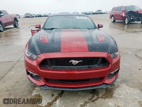 2017 Ford Mustang GT with VIN 1FA6P8CF9H5263452, listed as a Copart auction lot 55241845 with 31,650 mi miles and Salvage title. Bid and sale history available at DreamBid. Image 5.