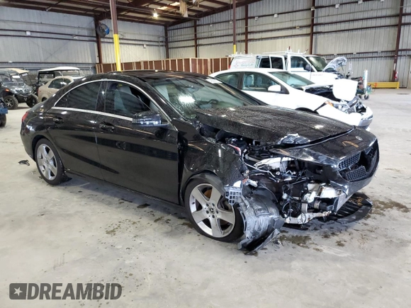 2019 Mercedes-Benz CLA with VIN WDDSJ4EB1KN736996, listed as a Copart auction lot 48208973 with 56,082 mi miles. Bid and sale history available at carsss.com. Image 4.