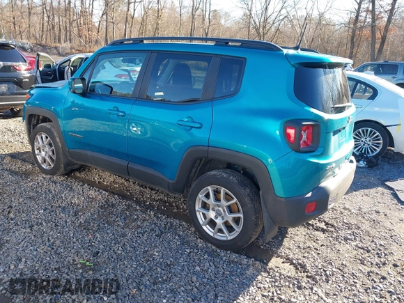 2020 Jeep Renegade Latitude with VIN ZACNJBBB7LPM01215, listed as a IAAI auction lot 41958969 with 61,167 mi miles and . Bid and sale history available at DreamBid. Image 3.