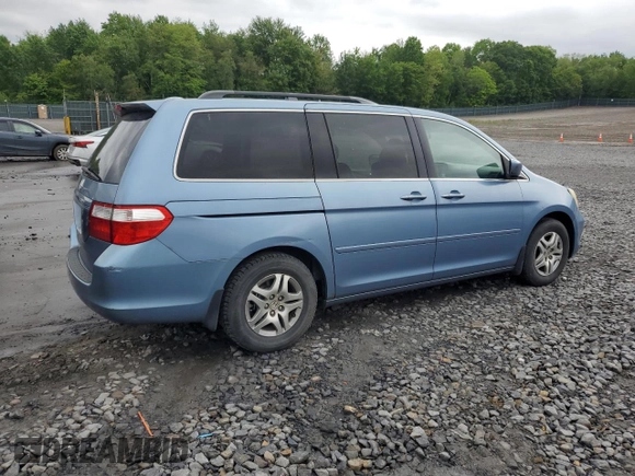 2006 Honda Odyssey EX-L z VIN 5FNRL38716B032192, wystawiony jako Copart lot #58402895 z przebiegiem 148 496 mil mil oraz Szkoda całkowita • Salvage title. Historia ofert i sprzedaży dostępna na DreamBid. Obrazek 3.