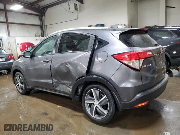 2021 Honda HR-V EX with VIN 3CZRU6H51MM720547, listed as a Copart auction lot 44375115 with 39,407 mi miles and Salvage Title. Bid and sale history available at carsss.com. Image 2.