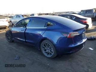 2020 Tesla Model 3 Standard Range Plus with VIN 5YJ3E1EA6LF615079, listed as a Copart auction lot 44259525 with 25,464 mi miles and Salvage Title. Bid and sale history available at DreamBid. Image 2.