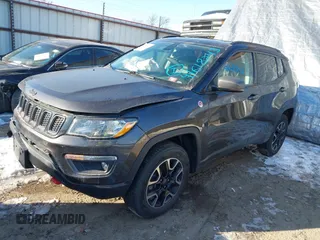2019 Jeep Compass Trailhawk with VIN 3C4NJDDB3KT602029, listed as a IAAI auction lot 41618243 with 73,088 mi miles and . Bid and sale history available at DreamBid. Image 18.