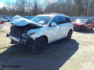 2015 Infiniti QX60 with VIN 5N1AL0MNXFC551590, listed as a IAAI auction lot 41302227 with 117,657 mi miles. Bid and sale history available at carsss.com. Image 17.