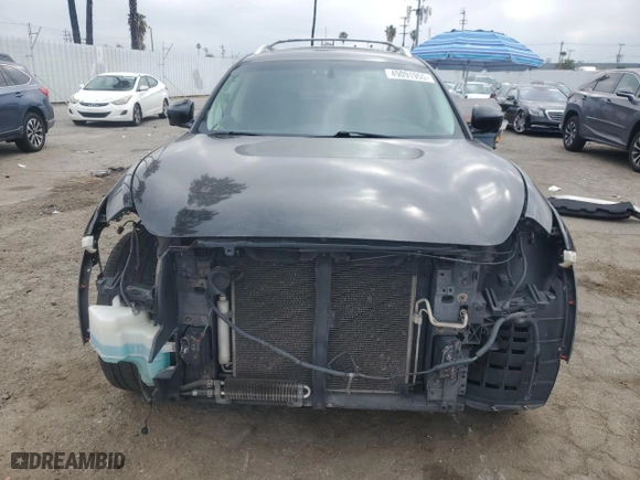 2014 Infiniti QX70 with VIN JN8CS1MW0EM412578, listed as a Copart auction lot 49091955 with 157,580 mi miles and Salvage Title. Bid and sale history available at carsss.com. Image 5.