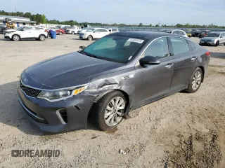 2018 Kia Optima S with VIN 5XXGT4L33JG245426, listed as a Copart auction lot 53993875 with 95,108 mi miles and Salvage title. Bid and sale history available at DreamBid. Image 1.