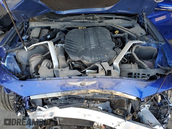 2019 Genesis G70 3.3T Advanced with VIN KMTG34LE2KU032322, listed as a Copart auction lot 66004014 with 24,852 mi miles and Salvage Title. Bid and sale history available at carsss.com. Image 11.