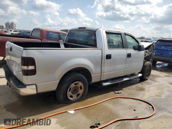 2008 Ford F-150 XL with VIN 1FTRW12W08FB19771, listed as a Copart auction lot 49075345 with 0 mi miles and Salvage Title. Bid and sale history available at carsss.com. Image 3.