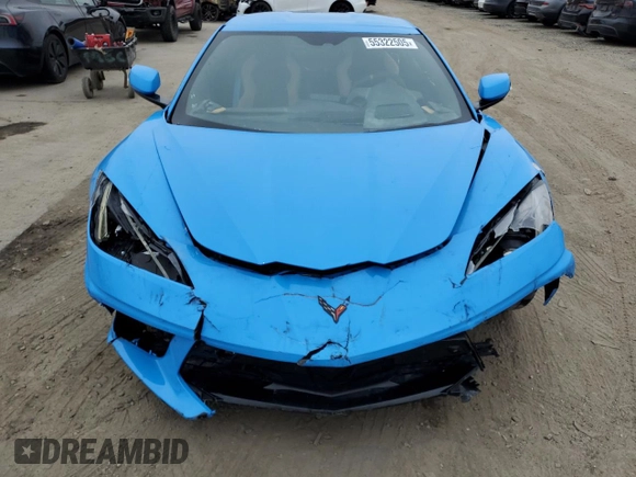 2021 Chevrolet Corvette 2LT with VIN 1G1YB2D48M5122614, listed as a Copart auction lot 55322505 with 14,736 mi miles and Salvage Title. Bid and sale history available at carsss.com. Image 5.