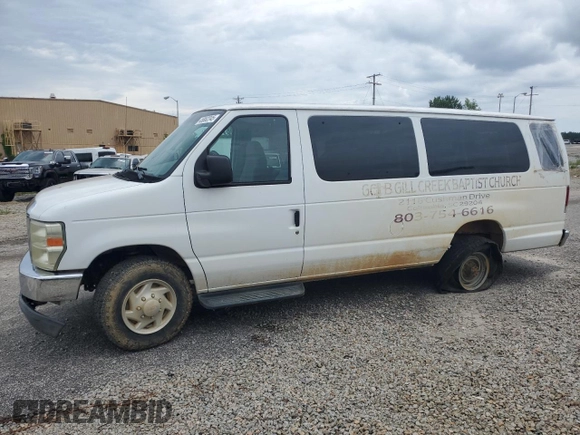 2008 Ford Econoline Passenger XL with VIN 1FBSS31L18DA39220, listed as a Copart auction lot 45862245 with 35,008 mi miles and Salvage title. Bid and sale history available at DreamBid. Image 1.