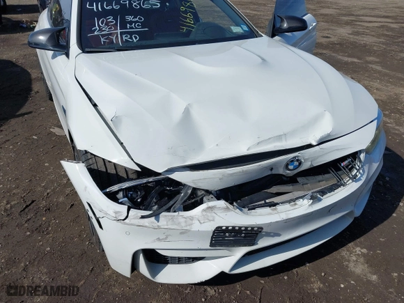 2019 BMW M4 with VIN WBS4Y9C5XKAG67446, listed as a IAAI auction lot 41669865 with 103,230 mi miles. Bid and sale history available at carsss.com. Image 6.