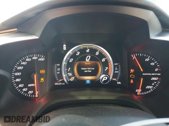 2019 Chevrolet Corvette Z51 2LT with VIN 1G1YK2D72K5101622, listed as a Copart auction lot 68427404 with 46,525 mi miles and Salvage Title. Bid and sale history available at carsss.com. Image 9.