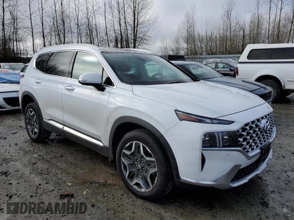 2023 Hyundai Santa Fe Hybrid Limited with VIN 5NMS5DA10PH015469, listed as a Copart auction lot 44997184 with 2,389 mi miles. Bid and sale history available at carsss.com. Image 4.