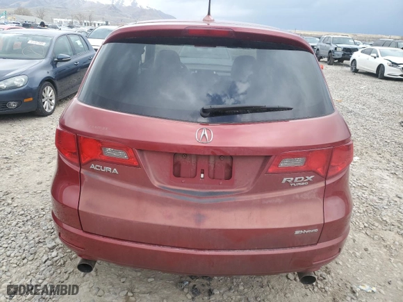 2008 Acura RDX with VIN 5J8TB18288A012231, listed as a Copart auction lot 51341745 with 0 mi miles and Clean Title. Bid and sale history available at carsss.com. Image 6.