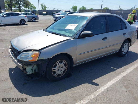 2001 Honda Civic LX with VIN 1HGES16591L002954, listed as a IAAI auction lot 42057695 with 238,849 mi miles. Bid and sale history available at carsss.com. Image 18.