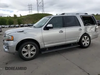 2016 Ford Expedition Platinum with VIN 1FMJU1MT0GEF24437, listed as a Copart auction lot 60334245 with 47,677 mi miles and Salvage title. Bid and sale history available at DreamBid. Image 1.