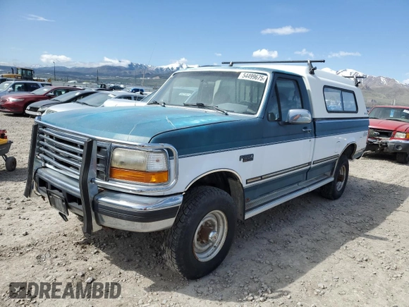 1996 Ford F-250 with VIN 2FTHF26G1TCA14021, listed as a Copart auction lot 54499675 with 0 mi miles and Clean Title. Bid and sale history available at carsss.com. Image 1.