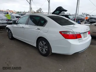 2014 Honda Accord Sedan LX with VIN 1HGCR2F34EA113940, listed as a IAAI auction lot 41896832 with 136,664 mi miles. Bid and sale history available at carsss.com. Image 3.