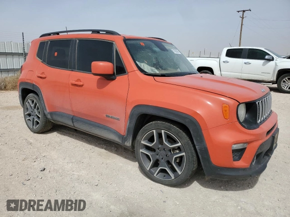 2020 Jeep Renegade Altitude with VIN ZACNJABB9LPK94467, listed as a Copart auction lot 51302385 with Not provided miles and Salvage title. Bid and sale history available at DreamBid. Image 4.