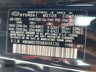 2022 Genesis GV70 2.5T with VIN KMUMADTB5NU034130, listed as a Copart auction lot 85629084 with 32,651 mi miles and Salvage Title. Bid and sale history available at DreamBid. Image 13.