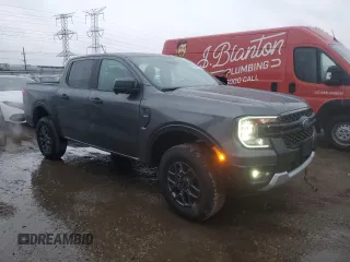 2024 Ford Ranger XLT with VIN 1FTER4HH2RLE53478, listed as a Copart auction lot 86574034 with 504 mi miles and Salvage Title. Bid and sale history available at carsss.com. Image 4.