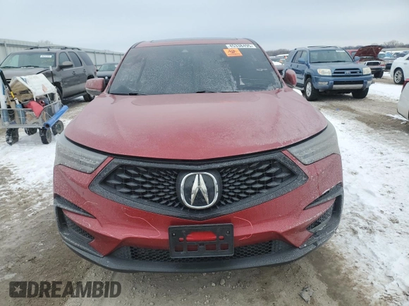 2021 Acura RDX w/A-Spec Package with VIN 5J8TC2H67ML001418, listed as a Copart auction lot 45338495 with Not Provided miles and Salvage Title. Bid and sale history available at carsss.com. Image 5.
