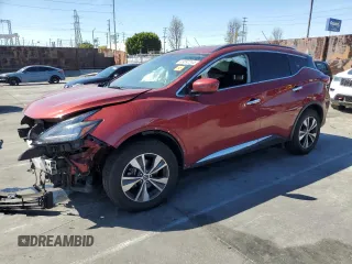 2020 Nissan Murano SV z VIN 5N1AZ2BJ9LN123052, wystawiony jako Copart lot #49892245 z przebiegiem 69 984 mil mil oraz Szkoda całkowita • Salvage title. Historia ofert i sprzedaży dostępna na DreamBid. Obrazek 1.