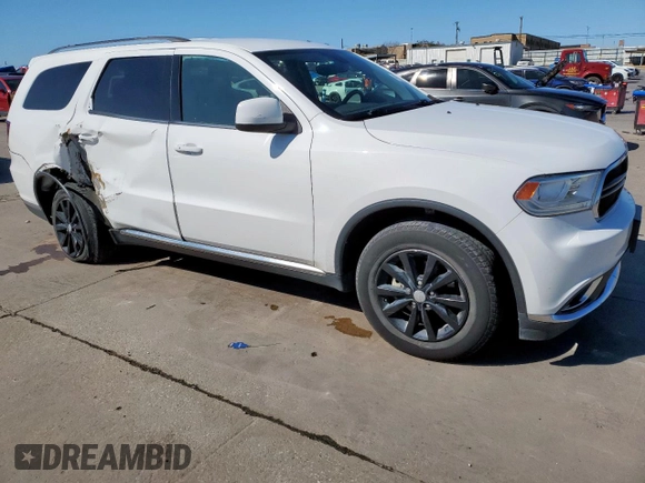2017 Dodge Durango SXT z VIN 1C4RDJAG3HC824081, wystawiony jako Copart lot #48723325 z przebiegiem 129 372 mil mil oraz Czysty tytuł • Clean title. Historia ofert i sprzedaży dostępna na DreamBid. Obrazek 4.