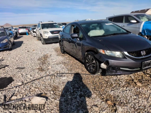 2014 Honda Civic Sedan EX with VIN 2HGFB2F84EH551839, listed as a Copart auction lot 50964295 with 123,189 mi miles and Salvage Title. Bid and sale history available at carsss.com. Image 13.