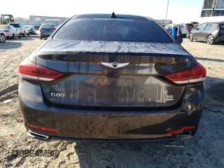 2017 Genesis G80 3.8L with VIN KMHGN4JE9HU191919, listed as a Copart auction lot 76667294 with 121,550 mi miles and Salvage Title. Bid and sale history available at DreamBid. Image 6.