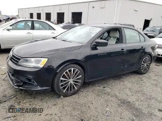 2016 Volkswagen Jetta Sport with VIN 3VWB17AJ6GM407203, listed as a Copart auction lot 56033075 with 127,908 mi miles and Salvage title. Bid and sale history available at DreamBid. Image 1.