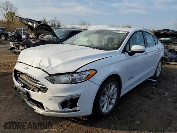 2019 Ford Fusion Hybrid SE with VIN 3FA6P0LU9KR195657, listed as a Copart auction lot 65602392 with 47,160 mi miles. Bid and sale history available at carsss.com. Image 2.