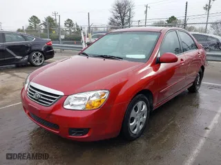 2008 Kia Spectra EX with VIN KNAFE121285543210, listed as a IAAI auction lot 41744326 with 212,743 mi miles. Bid and sale history available at carsss.com. Image 2.