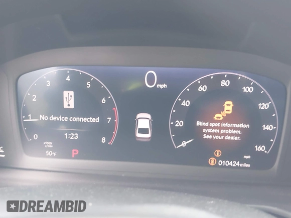 2024 Honda Accord EX with VIN 1HGCY1F35RA062810, listed as a IAAI auction lot 41944178 with 10,424 mi miles and . Bid and sale history available at DreamBid. Image 7.