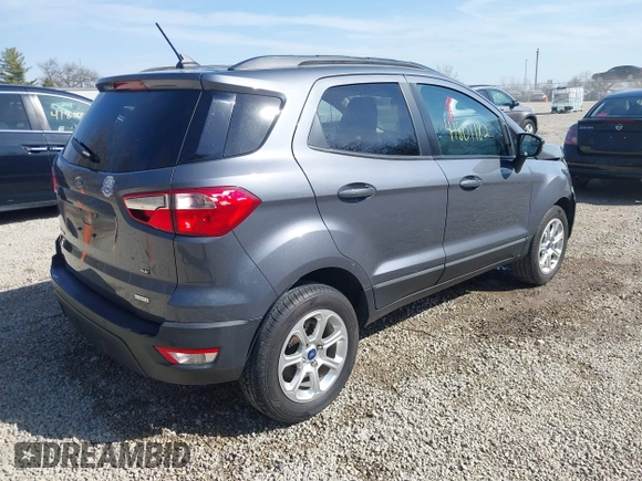 2019 Ford EcoSport SE with VIN MAJ3S2GE7KC301957, listed as a IAAI auction lot 41801182 with 81,525 mi miles and . Bid and sale history available at DreamBid. Image 4.