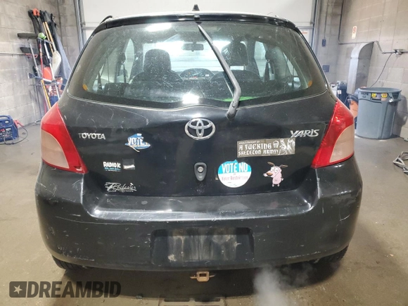 2007 Toyota Yaris with VIN JTDJT923875084427, listed as a Copart auction lot 52620615 with 152,526 mi miles and Non Repairable. Bid and sale history available at carsss.com. Image 6.
