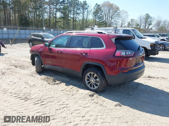 2020 Jeep Cherokee Altitude with VIN 1C4PJLLB9LD585622, listed as a IAAI auction lot 41892080 with 21,331 mi miles and . Bid and sale history available at carsss.com. Image 3.
