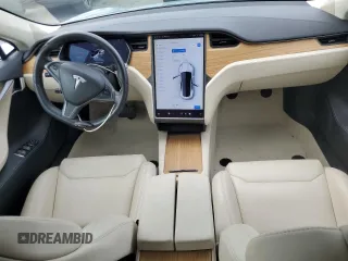 2018 Tesla Model S 75D with VIN 5YJSA1E2XJF254775, listed as a Copart auction lot 59014735 with 81,105 mi miles and Salvage title. Bid and sale history available at DreamBid. Image 8.