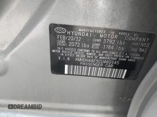 2012 Hyundai Elantra GLS с VIN KMHDH4AE5CU460145, выставлен на аукционе IAAI как лот 42351225 с пробегом 195 188 миль миль и . История ставок и продаж доступна на DreamBid. Изображение 9.