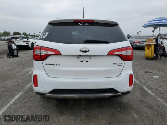 2014 Kia Sorento SX with VIN 5XYKW4A78EG439037, listed as a Copart auction lot 54064935 with 60,621 mi miles and Clean Title. Bid and sale history available at carsss.com. Image 6.