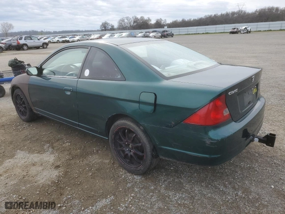 2001 Honda Civic EX with VIN 1HGEM22971L016148, listed as a Copart auction lot 46741305 with 193,345 mi miles and Clean Title. Bid and sale history available at carsss.com. Image 2.