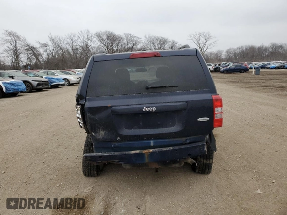 2013 Jeep Patriot Latitude with VIN 1C4NJPFA2DD238409, listed as a Copart auction lot 43657345 with 136,183 mi miles and Salvage Title. Bid and sale history available at carsss.com. Image 6.