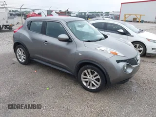2014 Nissan Juke S with VIN JN8AF5MR1ET357531, listed as a IAAI auction lot 42434058 with 120,866 mi miles and . Bid and sale history available at DreamBid. Image 1.