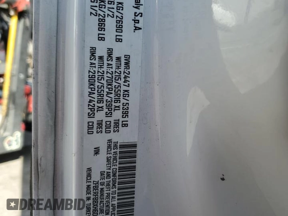 2017 Ram ProMaster City Cargo Van Tradesman SLT with VIN ZFBERFBBXH6D57861, listed as a Copart auction lot 48773285 with 111,079 mi miles and Salvage Title. Bid and sale history available at carsss.com. Image 15.
