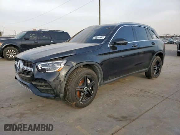 2022 Mercedes-Benz GLC 300 with VIN W1N0G8EB4NV344065, listed as a Copart auction lot 48241895 with 22,024 mi miles and Salvage Title. Bid and sale history available at DreamBid. Image 1.