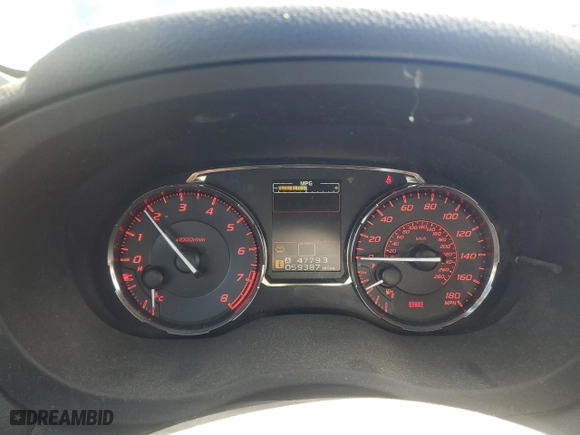 2015 Subaru WRX Premium with VIN JF1VA1D62F9801126, listed as a Copart auction lot 51267795 with 59,387 mi miles and Salvage Title. Bid and sale history available at carsss.com. Image 9.