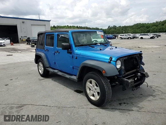 2015 Jeep Wrangler Unlimited Willys Wheeler with VIN 1C4BJWDG4FL611656, listed as a Copart auction lot 54010395 with 129,797 mi miles and Salvage Title. Bid and sale history available at DreamBid. Image 14.