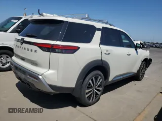 2023 Nissan Pathfinder Platinum with VIN 5N1DR3DH9PC271555, listed as a Copart auction lot 55028165 with 14,137 mi miles and Salvage title. Bid and sale history available at DreamBid. Image 3.